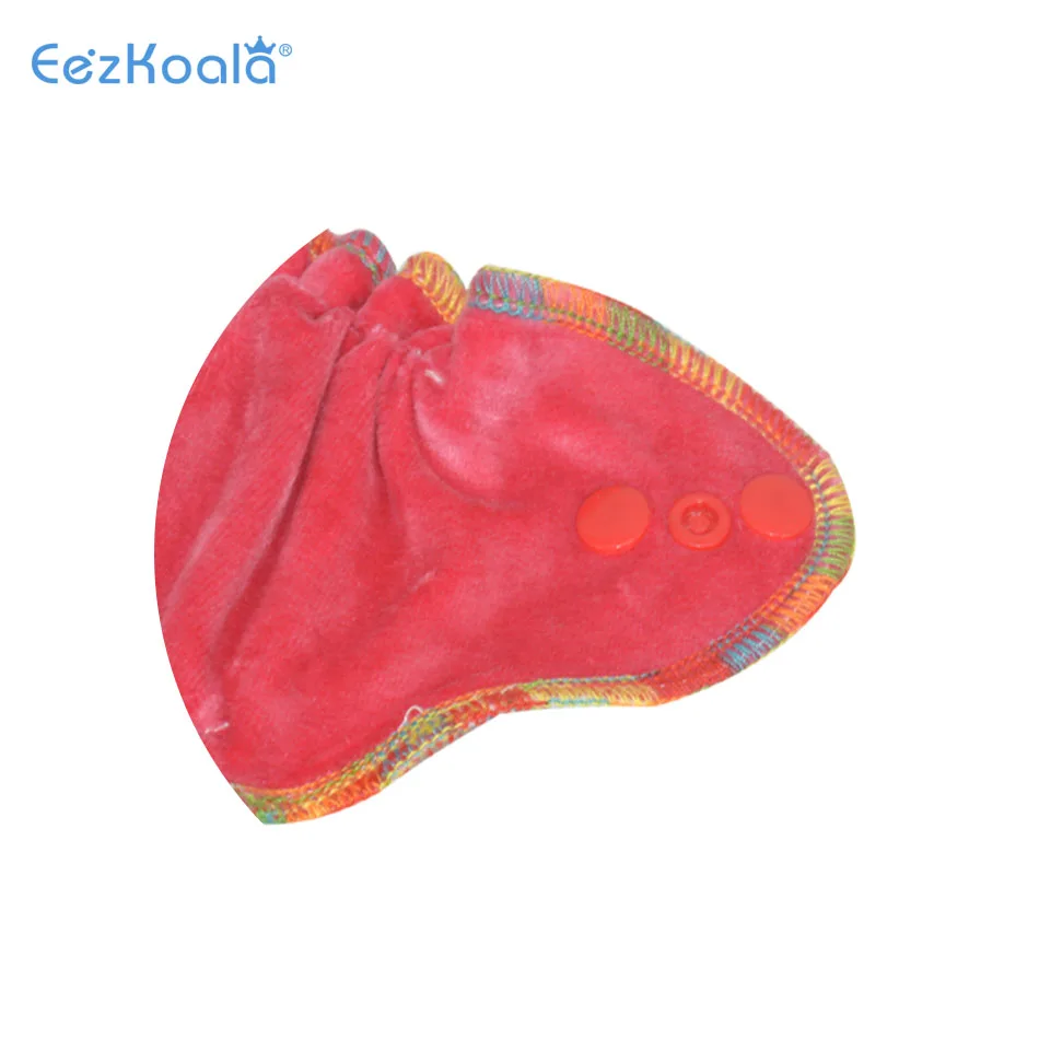 EezKoala Eco-Friendly Newborn Bamboo Velour Fitted Cloth Diaper Reusable Tiny AI2 Baby AIO Diaper Washable Fit 2.5-5kg Baby