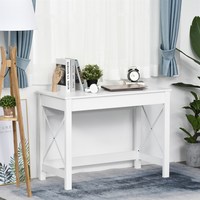 HOMCOM Desk Modern Minimalist Office Studio 105x50x76cm White