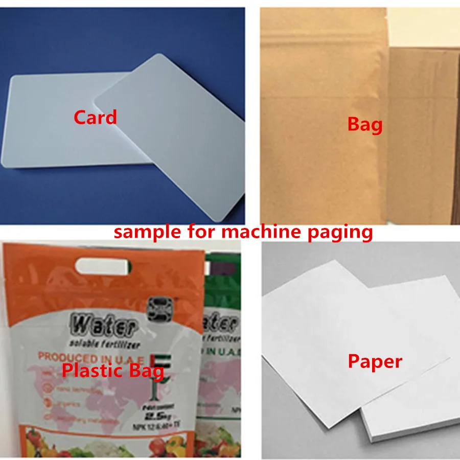 Automatic Paper Paging Machine With Counting For Cards Bags Labels  Can Be Online Install  Ink Jet Printer