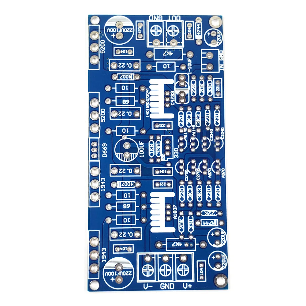 PCB Board 1943+5200 For Audiophile DIY 200W PCB Board Mono Power Amplifier Board