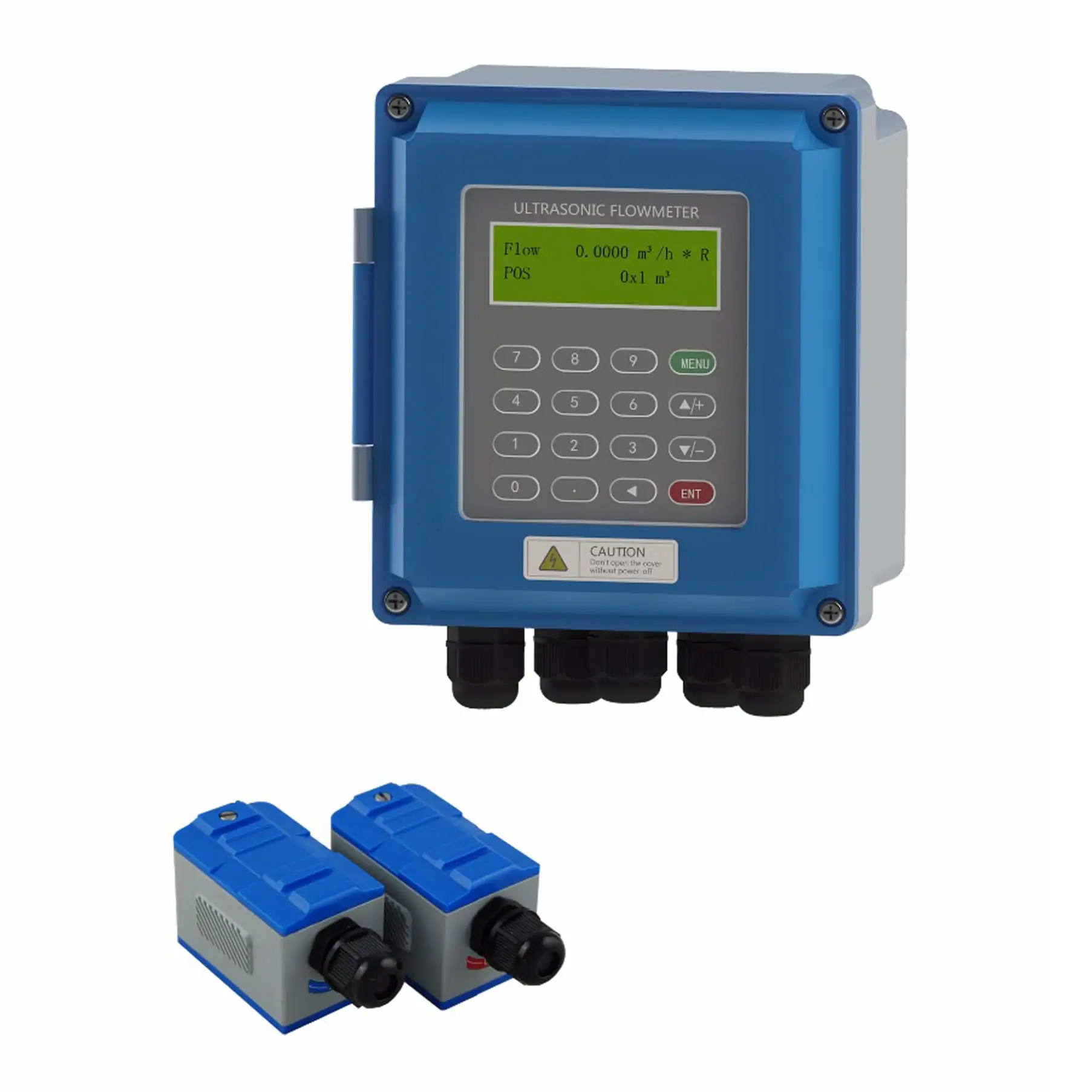 TUF-2000B Wall Mounted Clamp On Ultrasonic Flowmeter RS485 MODBUS Digital Water Liquid Flow Meter TS-2 TM-1 TL-1 TS-2-HT TM-1-HT