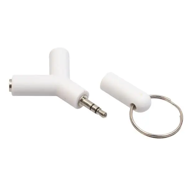 2019 3.5 مللي متر ستيريو الصوت Y-الفاصل 2 أنثى إلى 1 كابل موصل ذكر محول ل سماعة الهاتف المحمول الكمبيوتر المحمول