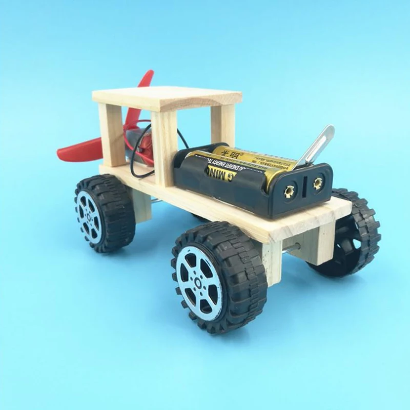 Coche de energía eólica para niños, Kit electrónico de tecnología, juguetes educativos de ciencia para niños, juguete escolar de iniciación creativa