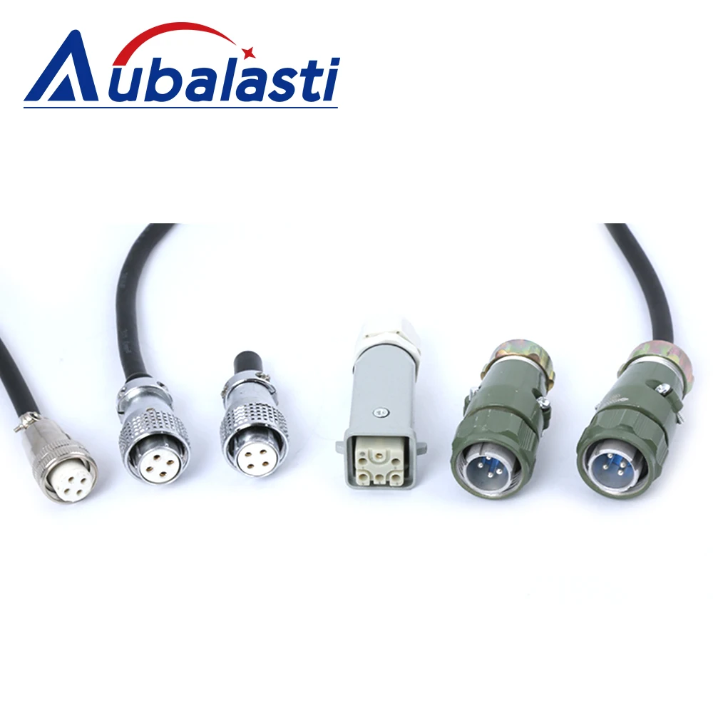 Aubalasti Aviation Plug for CNC Air  Water Cooled Spindle Motor HQD GDZ Series Connect the wire