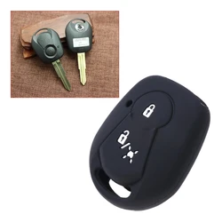 2 Buttons Silicone Car Key Fob Cover Case For SSANGYONG ACTYON KYRON REXTON 2