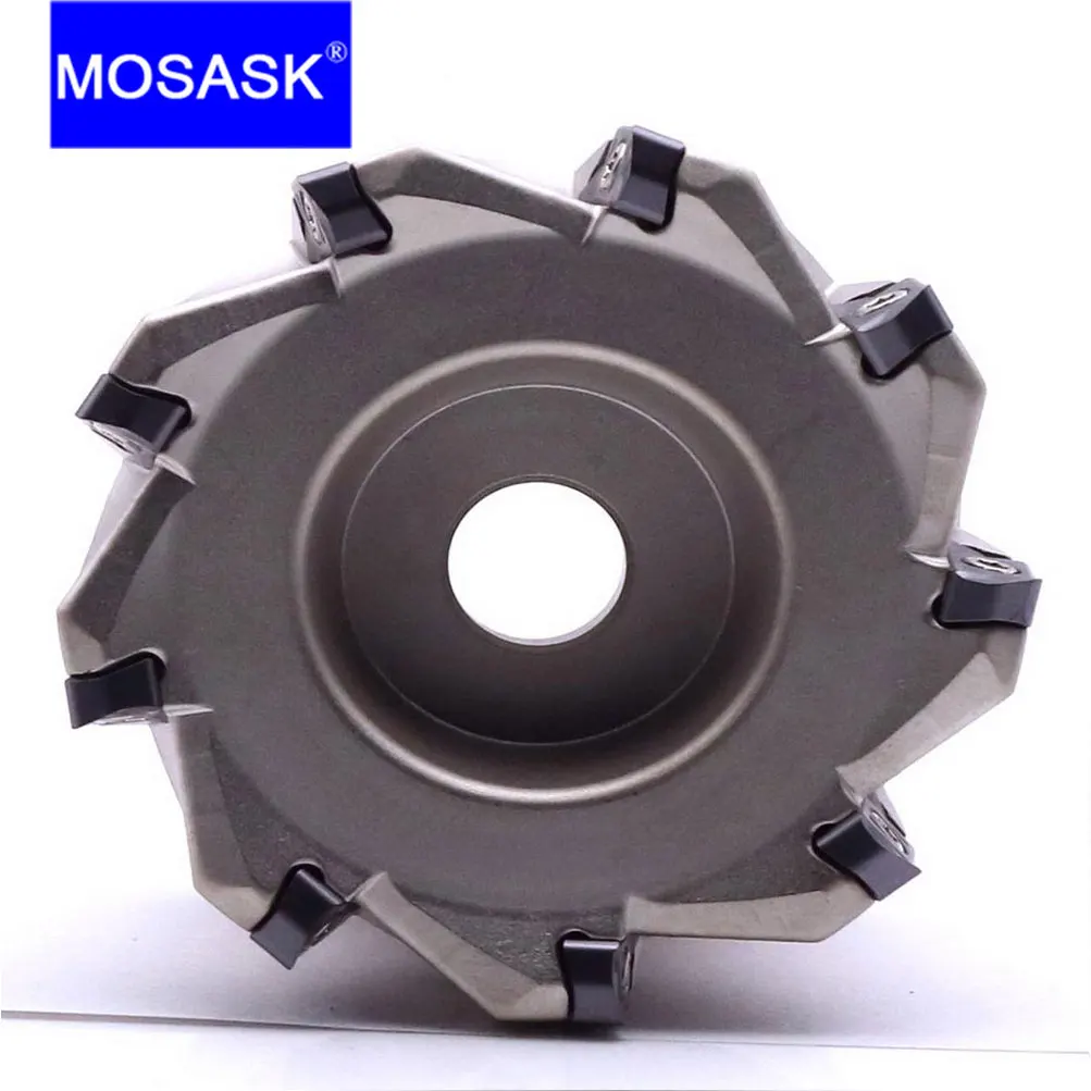 Mosask Exn03r Cnc Snelle Voeding Draaibank Machinale Legering Eindmolen Lnmu Dubbelzijdig Carbide Insert Frezen Snijder