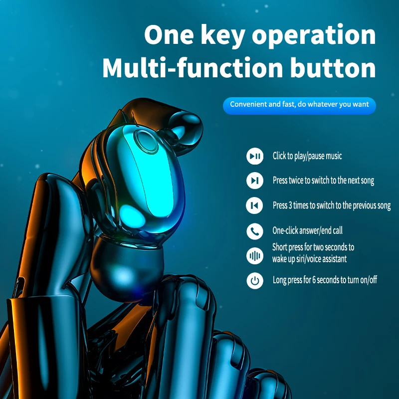 Mini Unsichtbare Drahtlose Kopfhörer Noise Cancelling Bluetooth-Kompatibel Kopfhörer Freihändiger Stereo Headset TWS Ohrhörer Kopfhörer