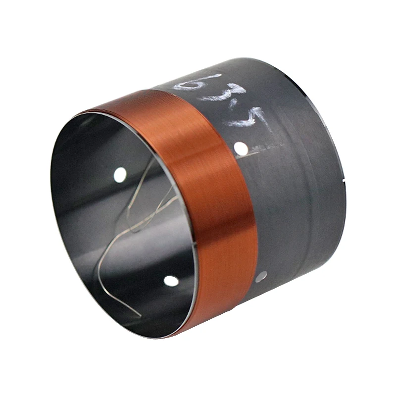 GHXAMP 63.5 مللي متر باس ملف صوتي مضخم الصوت 8OHM أسود الألومنيوم الصوت منفذ الهواء ثقب ل 12 "15" بوصة مكبر الصوت إصلاح لتقوم بها بنفسك 1Pairs