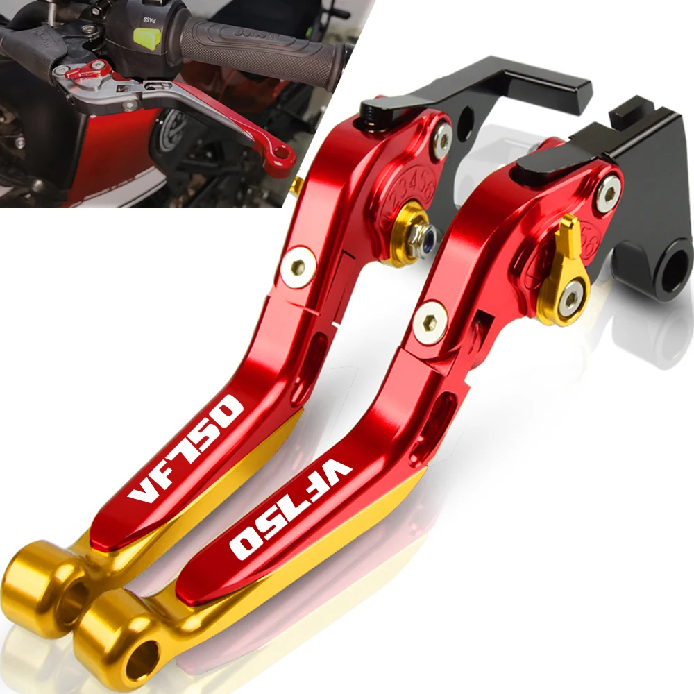 For HONDA VF750S SABRE 1982 1983 1984 1985 1986 Motorcycle CNC Adjustable Extendable Foldable Brake Clutch Levers VF 750S