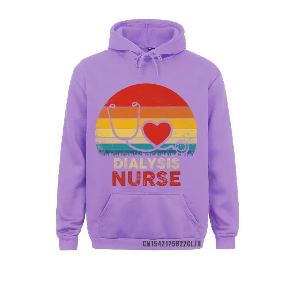 Hoodies Dialysis Nurse Vintage Heart Stethoscope Premium Warm Winter Long Sleeve Women Men Sweatshirts Casual Clothes Hot Sale