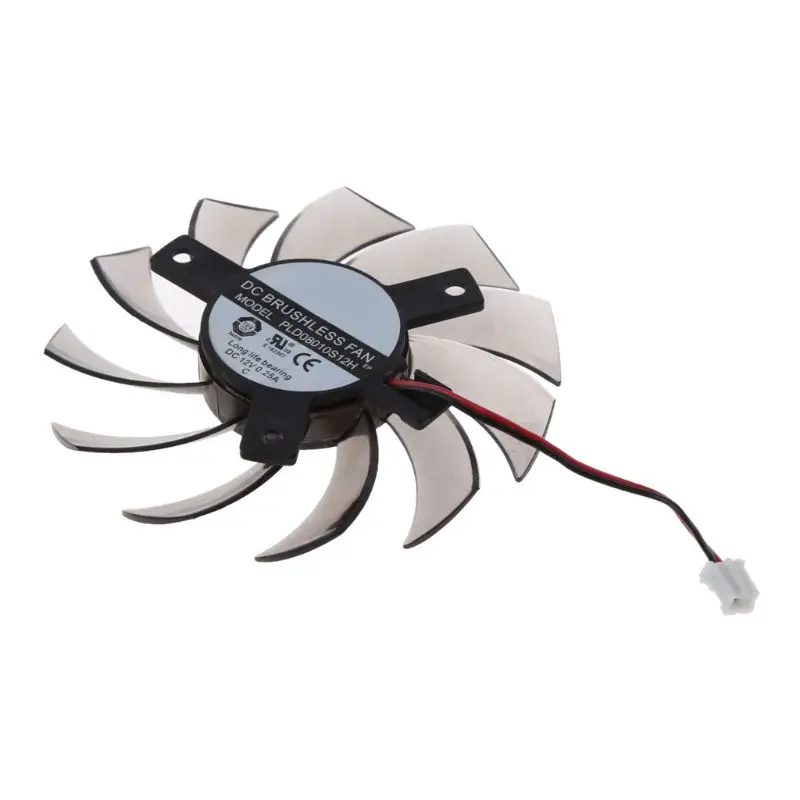 75MM PLD08010S12H 2Pin Cooler Fan Graphics Card Cooling Fan for GTX 560 460 Ti R7 260x R270X MSI 560 Ti