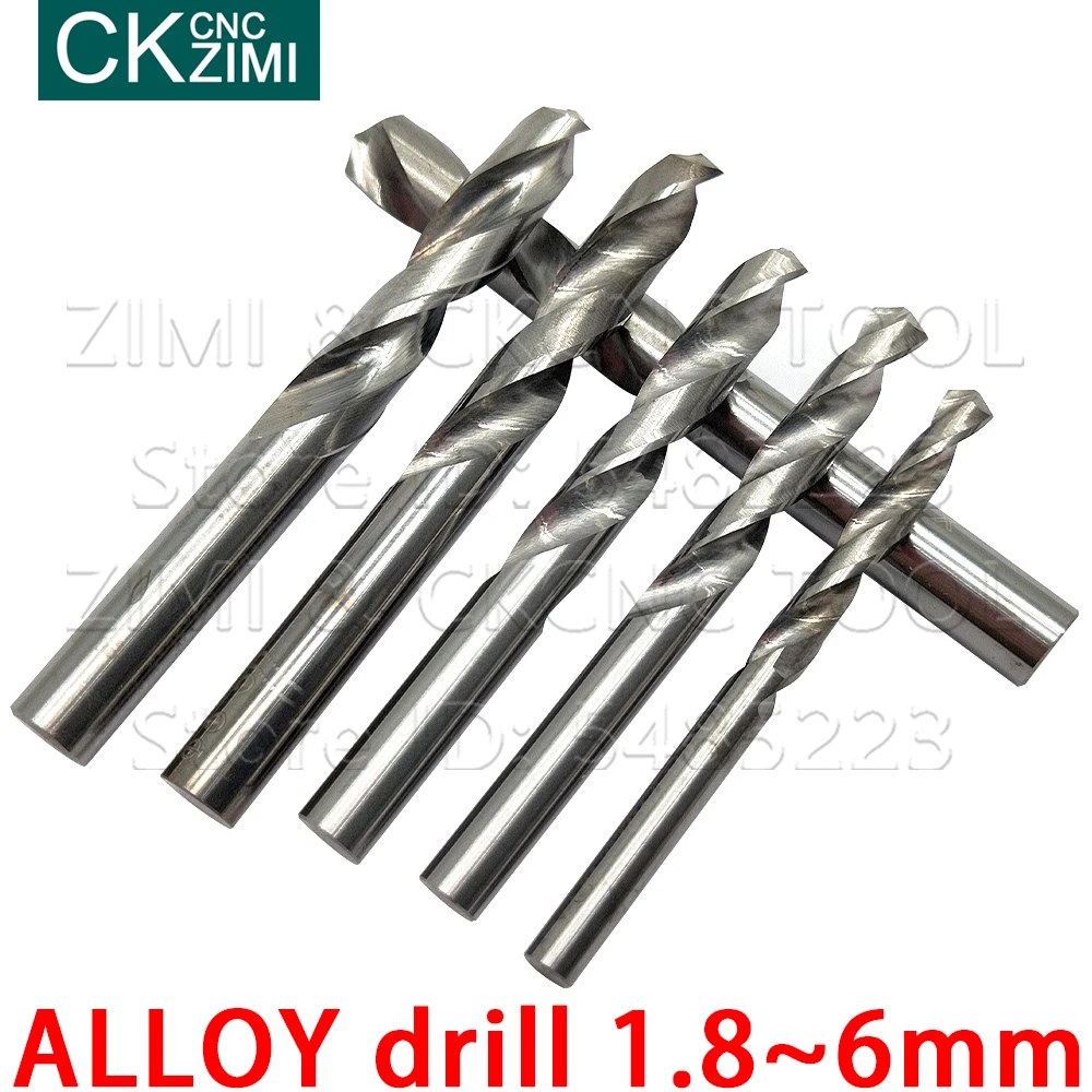 1P 1.8-6มม.คาร์ไบด์บิตสำหรับสแตนเลสไม้Twistเจาะรูเจาะโลหะเครื่องกลึงCNC