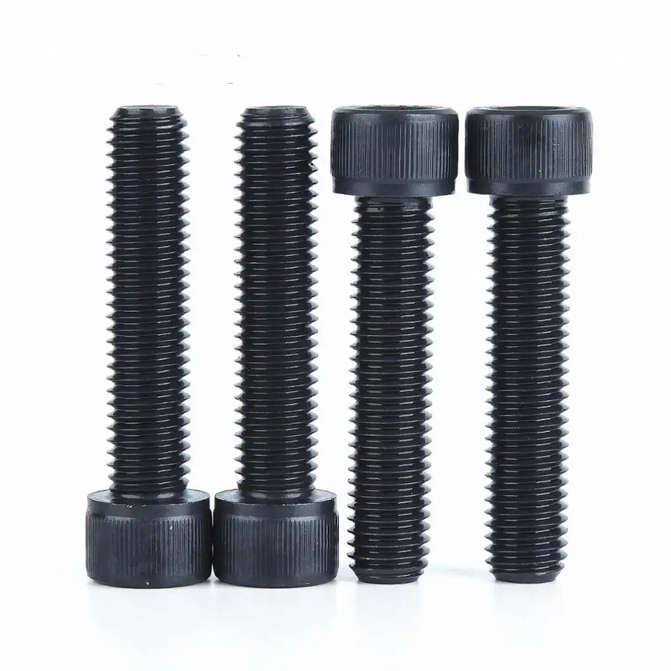 1/2 stücke M10 M12 10,9 Schwarz Carbon Stahl Äußere Hexagon Flansch Bolzen Hex Flansch Kappe Schraube Bolzen Gezahnt Anti-skid Schrauben Mit Pad  13