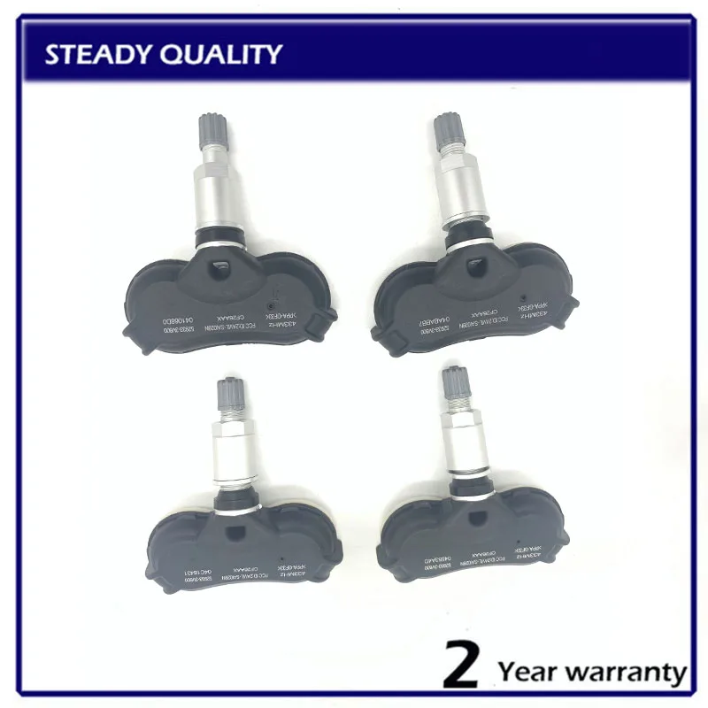 4Pcs Brand new Tire Pressure Monitor System Sensor 52933-3V600 529333V600 For Kia Hyundai Grandeur i40 Azera 433Mhz