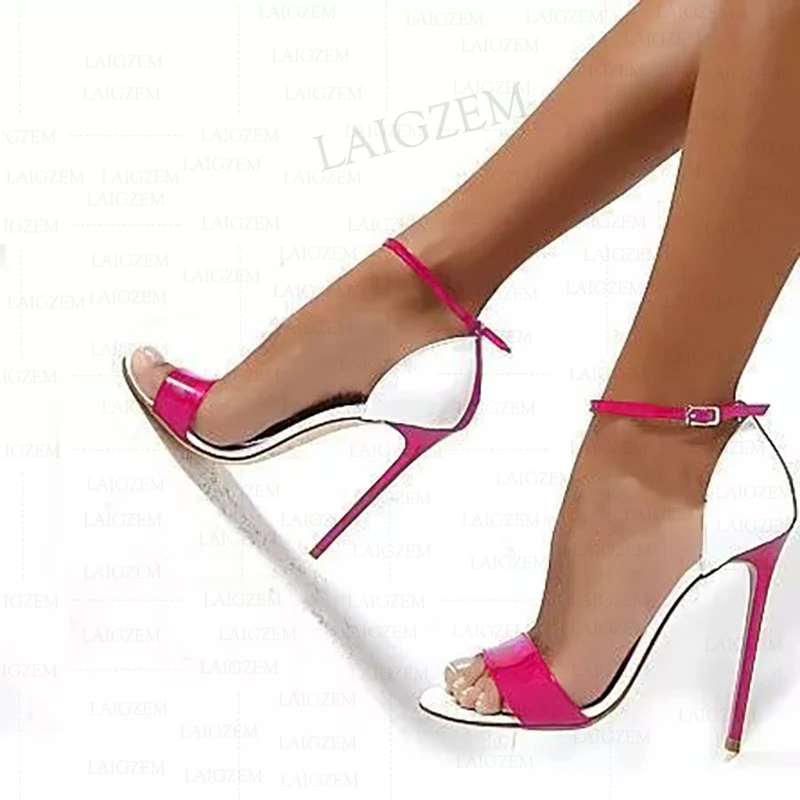 SEIIHEM SEXY Women Sandals Open Toe Stiletto High Heels Pumps Party Prom Basic Customize Lady Shoes Women Large Size 41 43 45 52