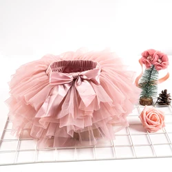 Bebê Meninas Tulle Tutu Bloomers Infantil Recém-nascido Fraldas Capa 2pcs Saias Curtas + Headband Set Meninas Saias Arco-íris Saia Do Bebê