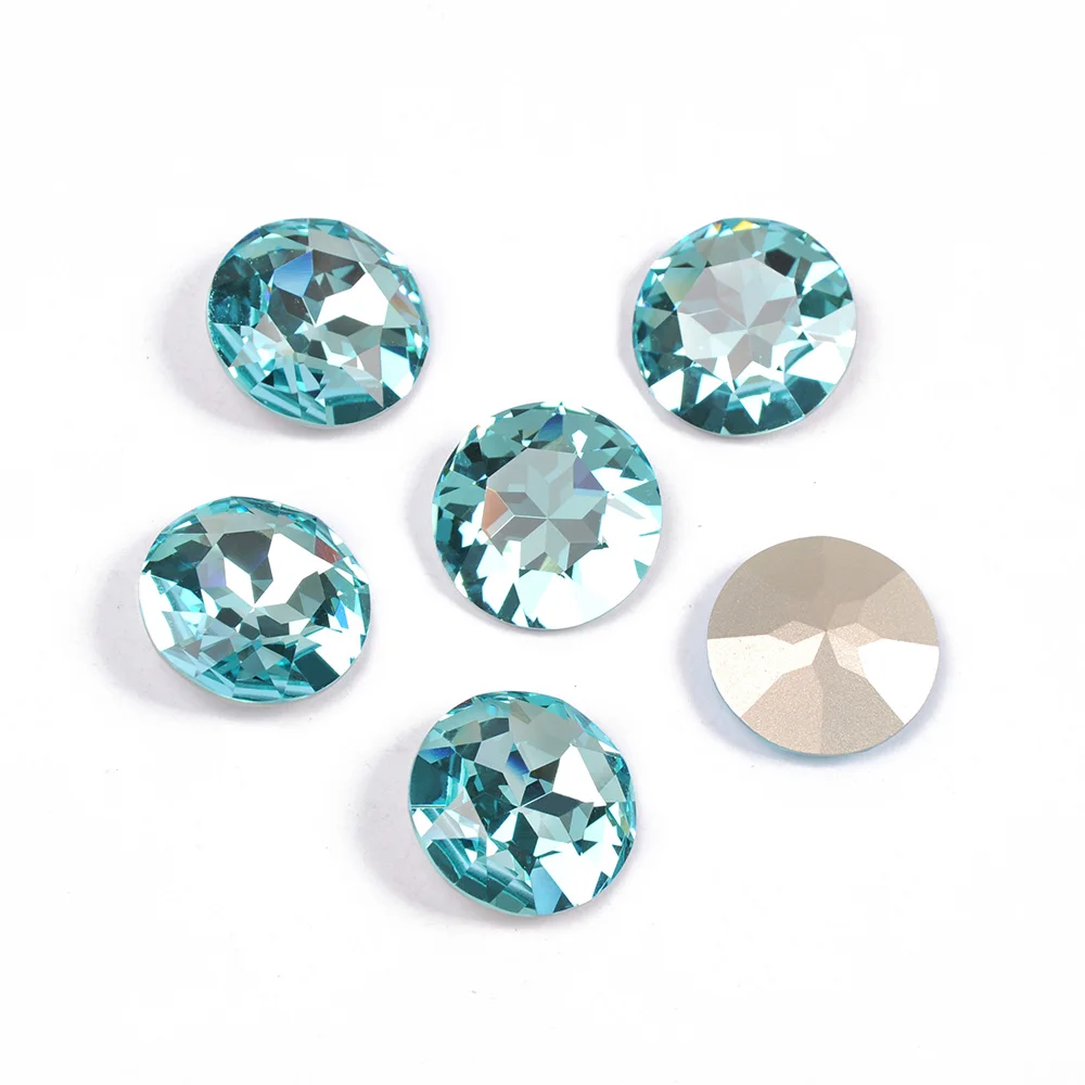 YANRUO 1201 Runde 27mm Phantasie Steine Nähen Steine Und Kristalle DIY Schmuck Handwerk Große Strass Diamant Helle Für Kleidung – Detail 4