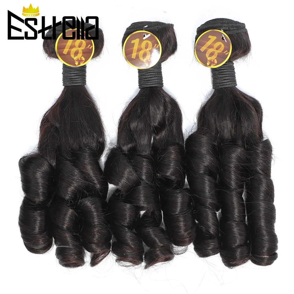 Bouncy Curly Bundles with 4×4 Lace Closure 100% Human Hair Bundles With Closure Brazilian Hair Weave Bundles Remy Hair Extension