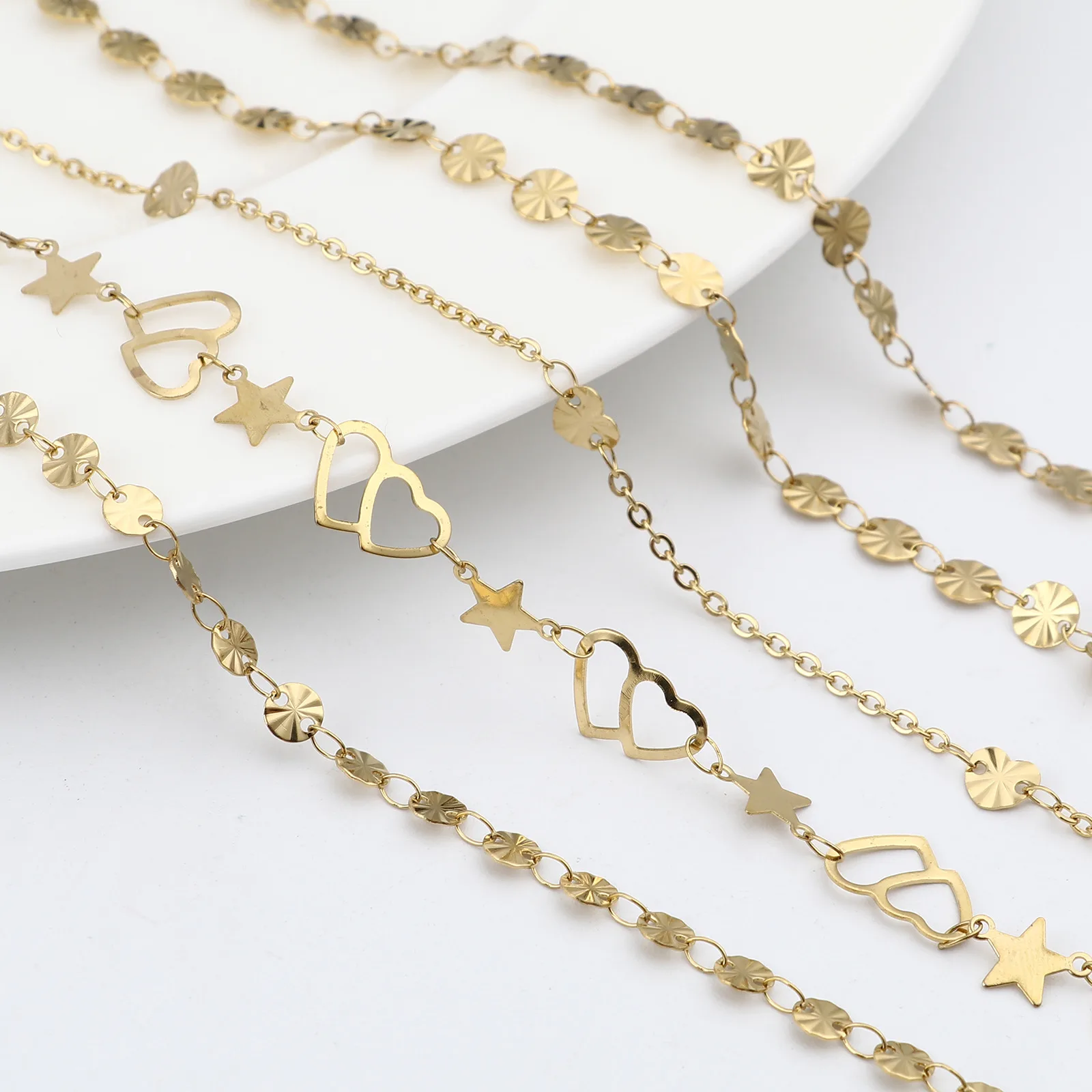 

12 Styles 304 Stainless Steel Anklet For Women Gold Color Chain Anklet Bracelet on the leg Summer Barefoot Foot-Chain Jewelry
