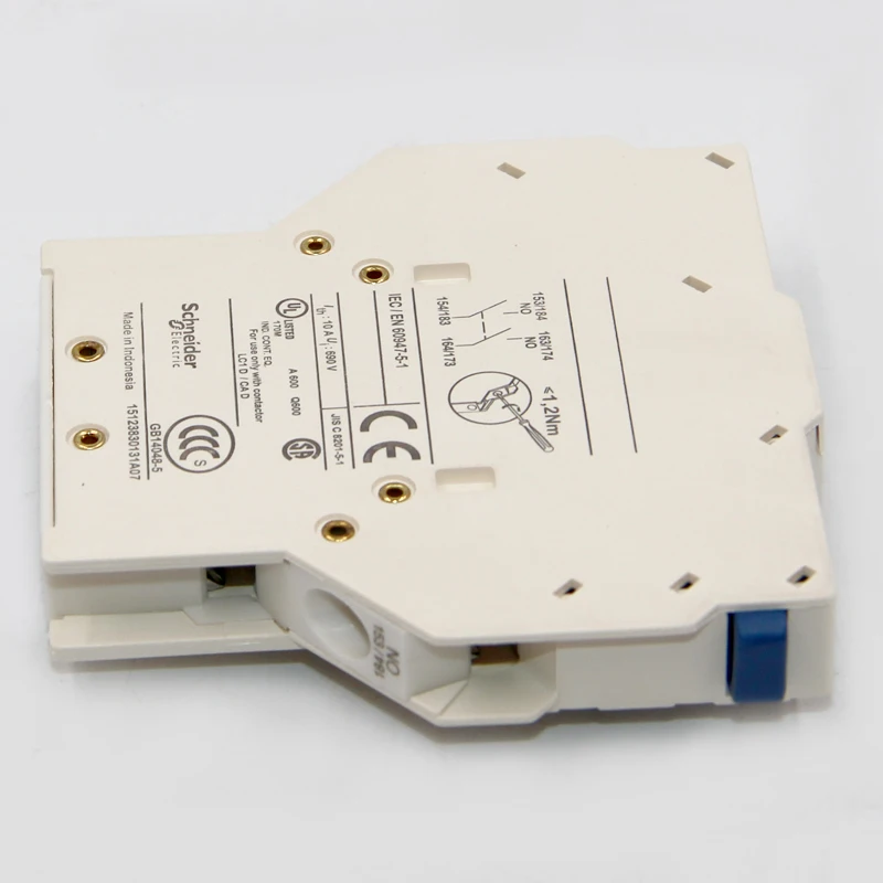 Original outlet contactor auxiliary contact module momentary action, two normally open side mount LAD8N20C