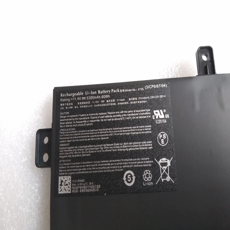New G15G Laptop Battery For ThundeRobot 911 Targa T5TB B85 S6 S1 T6A T6C T6D Machenike F117-Si2 F117-Si3 F11 SabrePro 15 15-W8