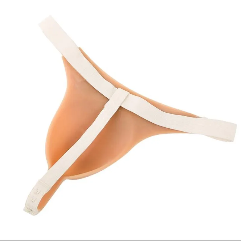 Silicone Triangle false T-back Panty Female Sexy Fake Vagina Women Underwear Crossdress Cosplay fake breast Transgender