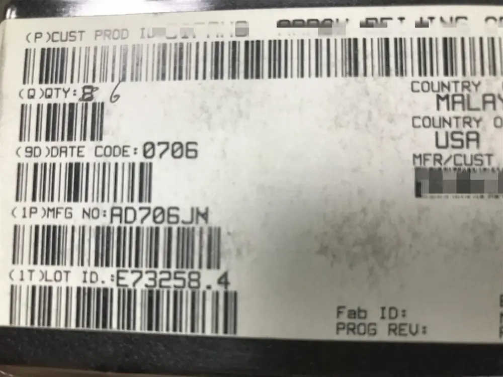 Chip de componentes eletrônicos originais ad706jn ad706