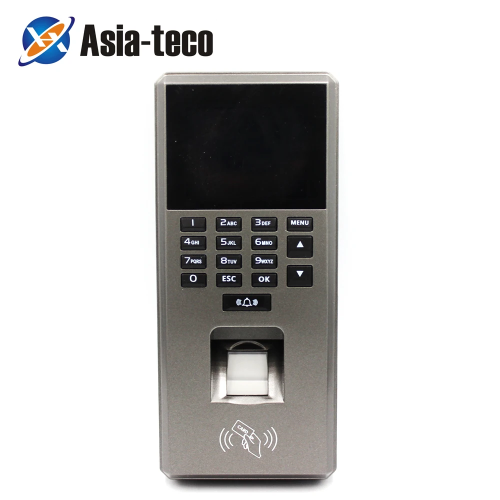 

125Khz RFID 2.4 inch Reader Fingerprint Scanner Access Control Keypad USB Biometric System Door Lock Access Control