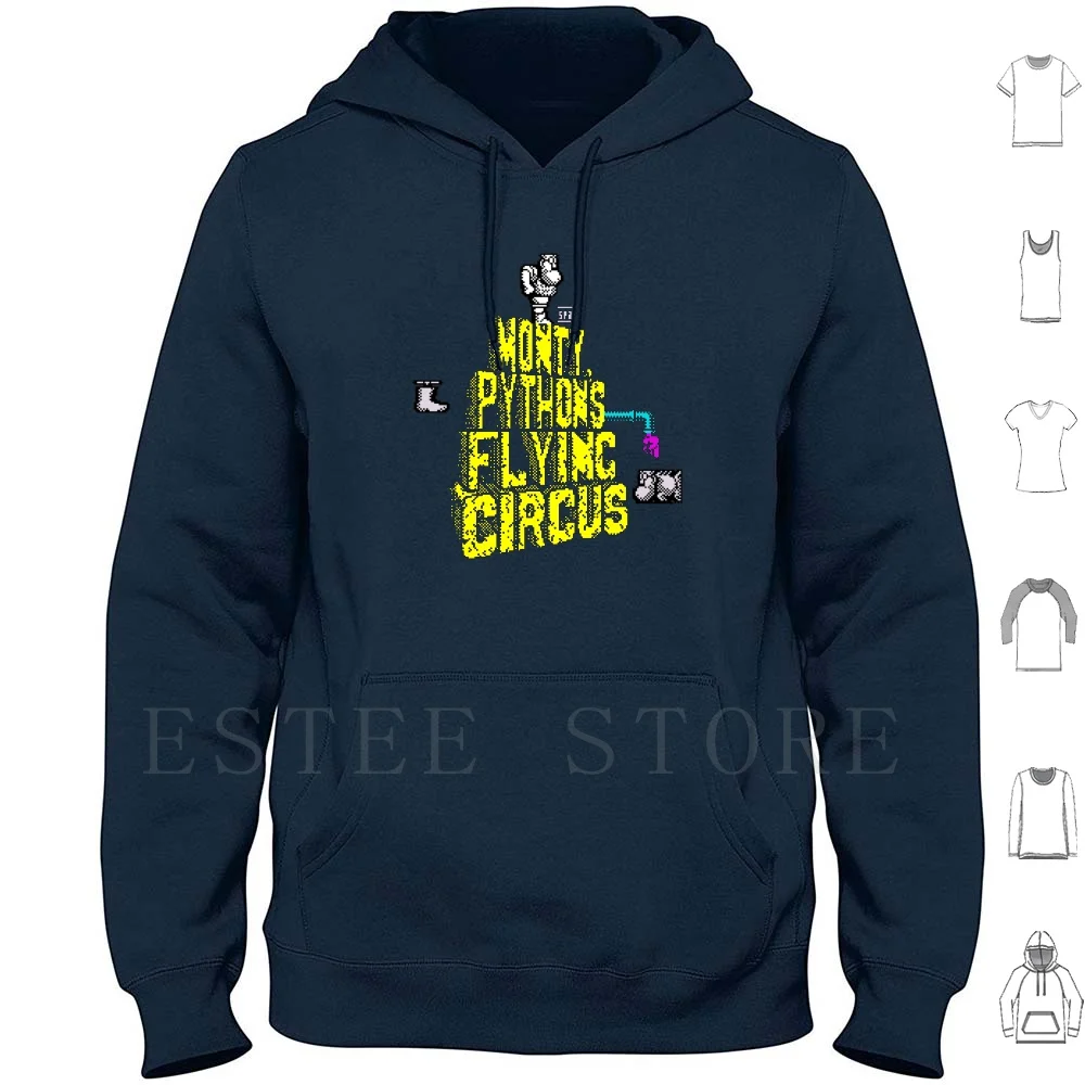 Flying Circus : The Computer Game Hoodies Long Sleeve Zx Spectrum Retro Pixel Game Computer Video Monty
