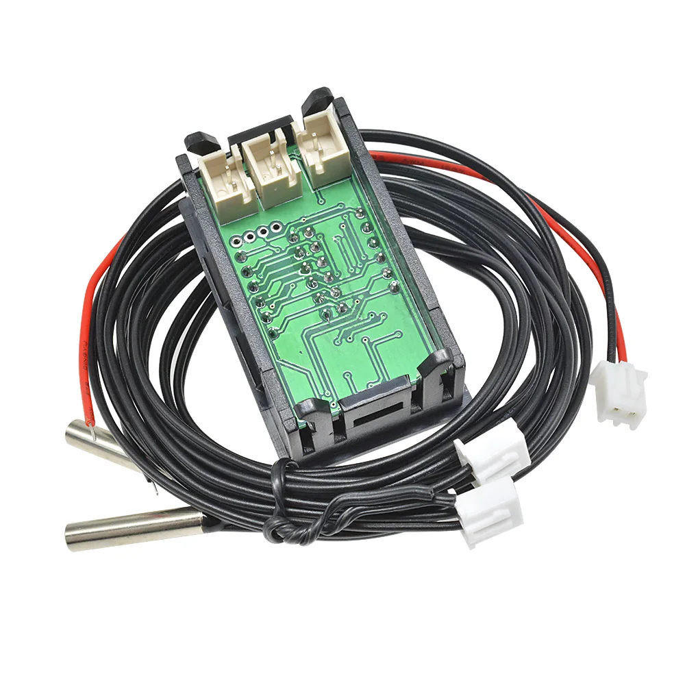 4-28V a 3/4 Bit di Precisione LED Digital Regolatore di Temperatura del termostato di Raffreddamento Riscaldatore termoregolatore w/Dual NTC Impermeabile sonda