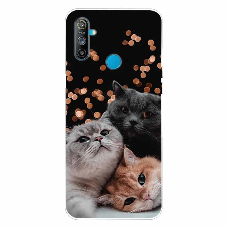 For Realme C3 Case Shockproof Soft silicone TPU Back Cover For Oppo Realme C21 C3 8Pro Phone Case Realme 8 Pro Case Cute Cartoon