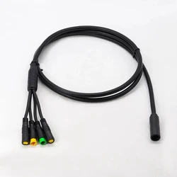 Waterproof 1T4 EB-Bus Cable Harness for Bafang BBS BBS01 BBS02 BBSHD Mid Motor Display Brake Lever Thumb Throttle Connector