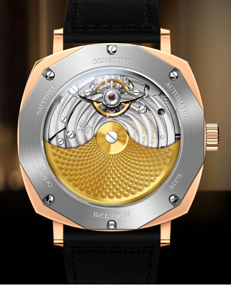 Lobinni Vierkante Horloge Mechanische Limited Edition Seagull Mannen Automatische Часы Механика Мужские Pagani Ontwerp Relogio Masculino