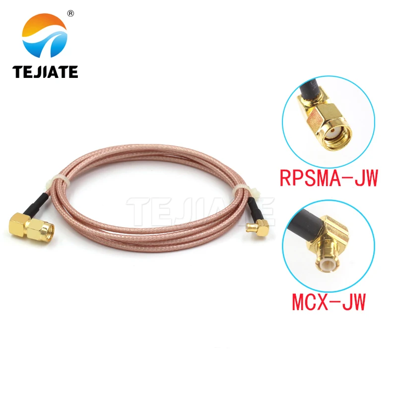 

1PCS TEJIATE Adapter Cable MCX To RPSMA Type MCX-JW Convert RPSMA-JW 8-90CM 1M 1.5M 2M Length Connector RG316 Wire