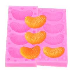 Tangerine Cake Decorating 2Unit/PCS Peeling Orange Shape Silicone Mold Chocolate, Resin, Candy, Jewelry Mold Fruit Mold Fondant