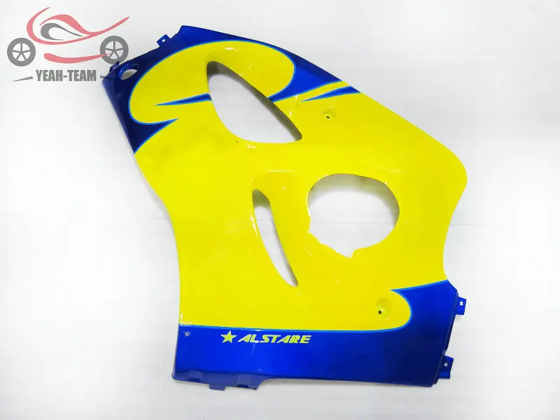 Chinese fairing kits for Suzuki SRAD GSXR750/600 1996 1997 1998 2000 GSXR 600 750 96-00 yellow blue body repair ABS fairings set