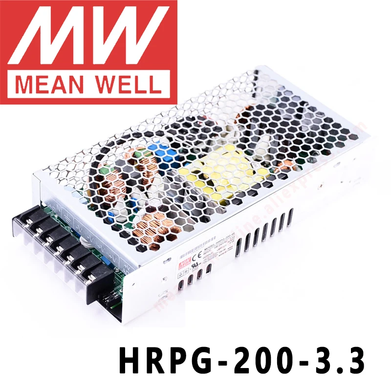 

Original MEAN WELL HRPG-200-3.3 3.3V 40A meanwell HRPG-200 3.3V 132W Single Output with PFC Function Power Supply