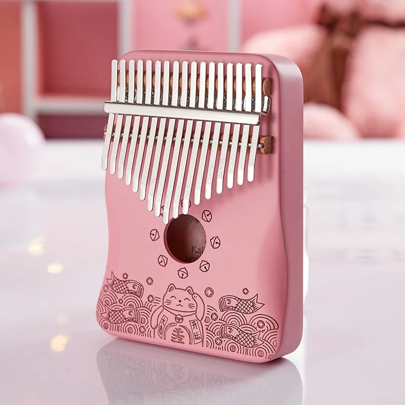 17 Keys Kalimba Thumb Piano High Quality Mahogany Body Musical Instruments With Learning Book Kalimba Piano Christmas Gift