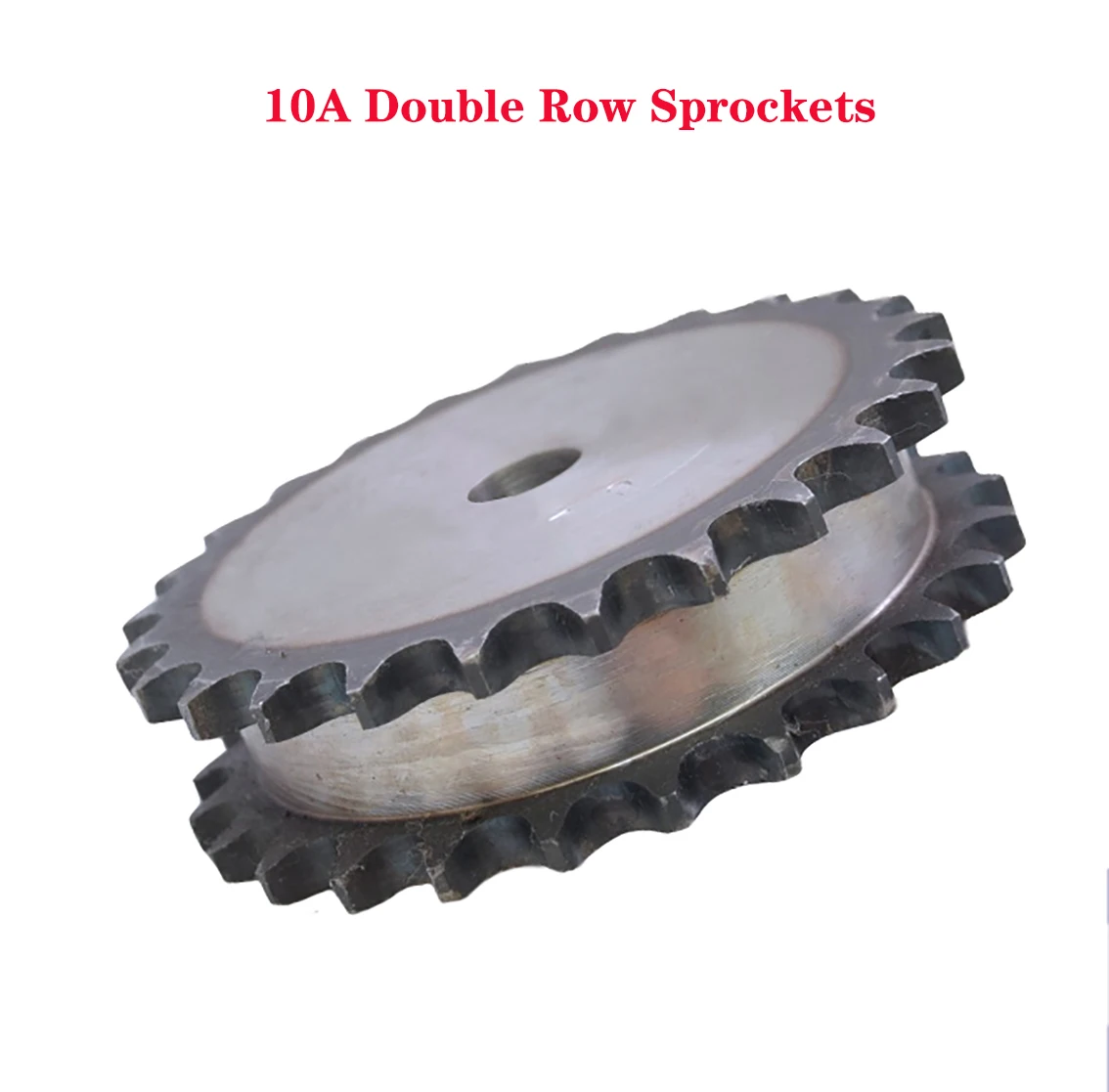 

1Pcs 10A Double Row Sprockets 45# Steel 10-20 Tooth Industrial Sprocket Wheel Motor Chain Drive