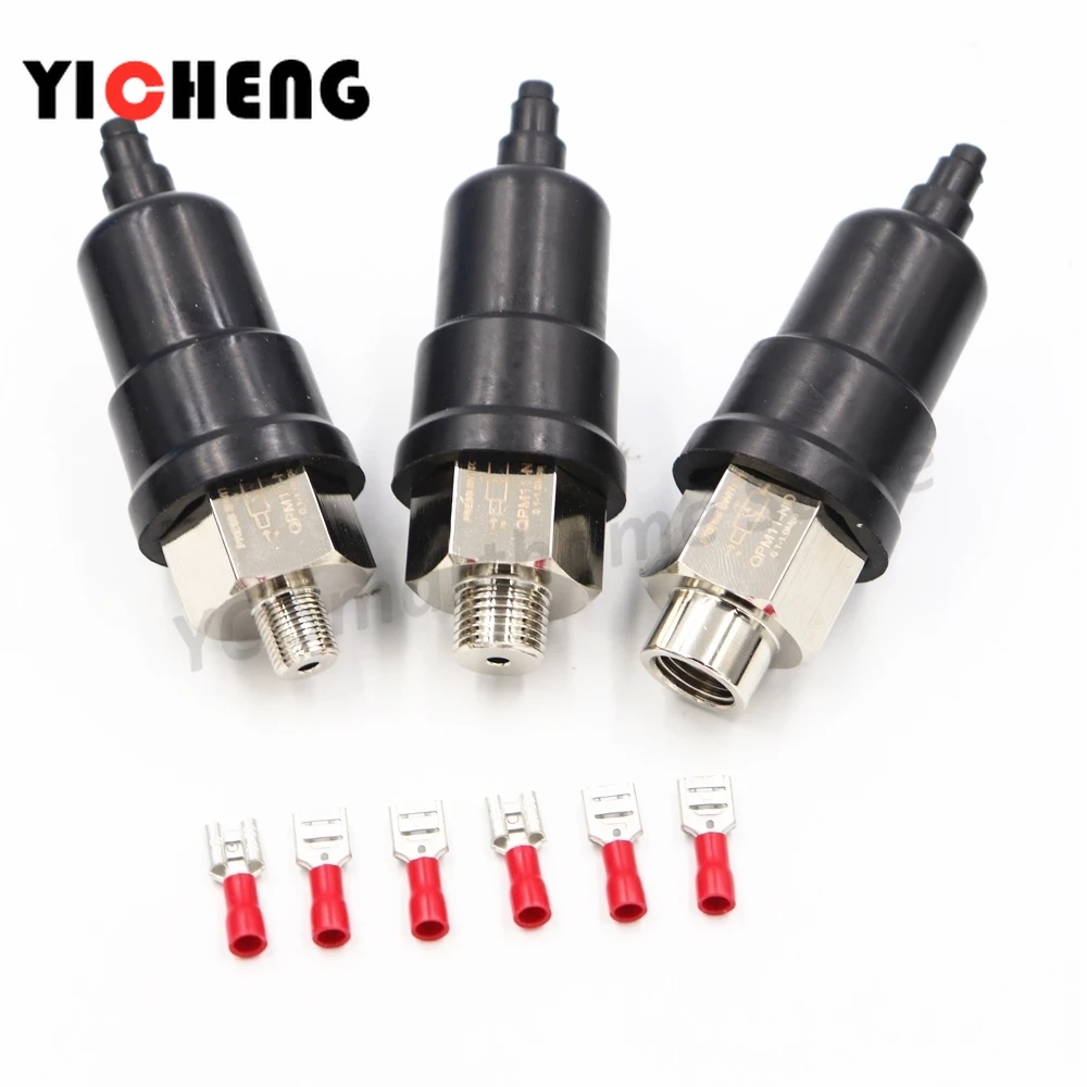 1Pcs micro-pressione regolabile pneumatica a membrana pressione olio meccanico automatico NO/NC interruttore interno e filettature esterne