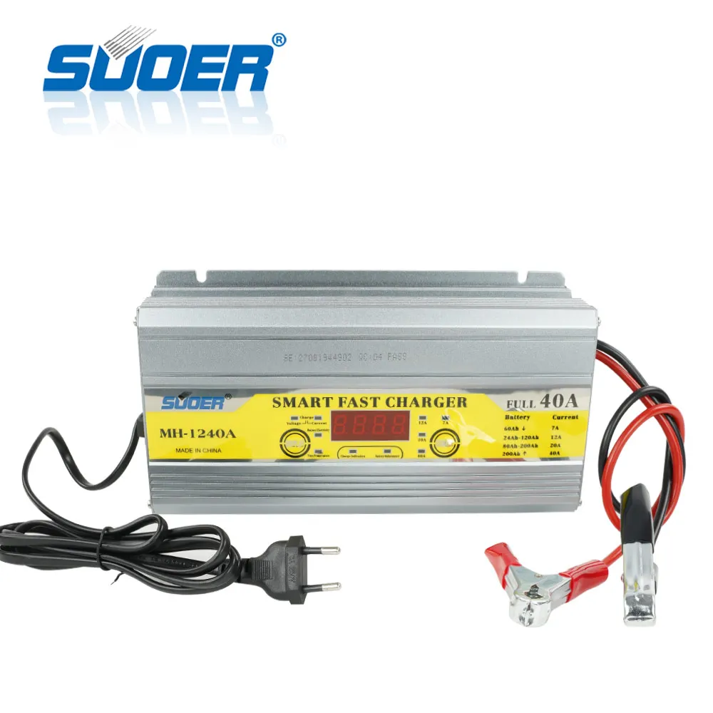 Suoer【 Battery charger 】LCD display charger Fully Auto Digital battery Charger (MH-1240A)