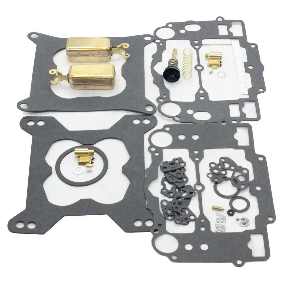 Carburetor Rebuild Kit for Edelbrock 1400 1404 1405 1406 1407 1409 1411 1477 (With 2 Brass Floats)