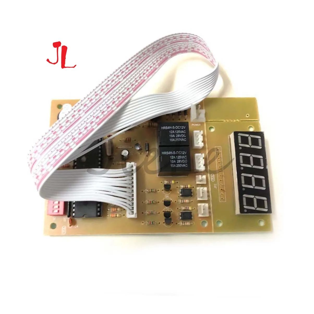 4 digits 12V Time Control Timer Board With Wire harness for arcade cabinet coin acceptor selector, pump water, washing machine