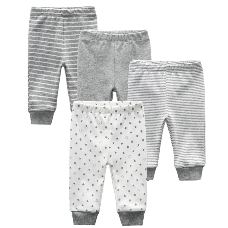 

3/4pcs/lot Casual Trousers Winter Newborn baby pants legging Kid Wear Infant clothes Mid Waisted Pants For Girls Boys