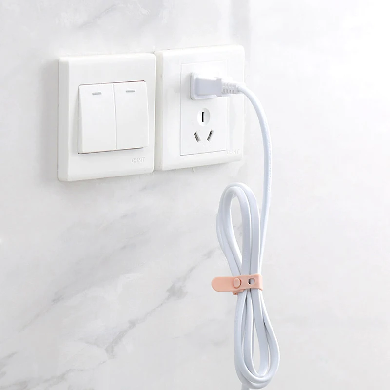 Kabel Veranstalter Spuler Magie Draht Krawatten Kabel Management Marker Halter band Blei Straps Für Computer