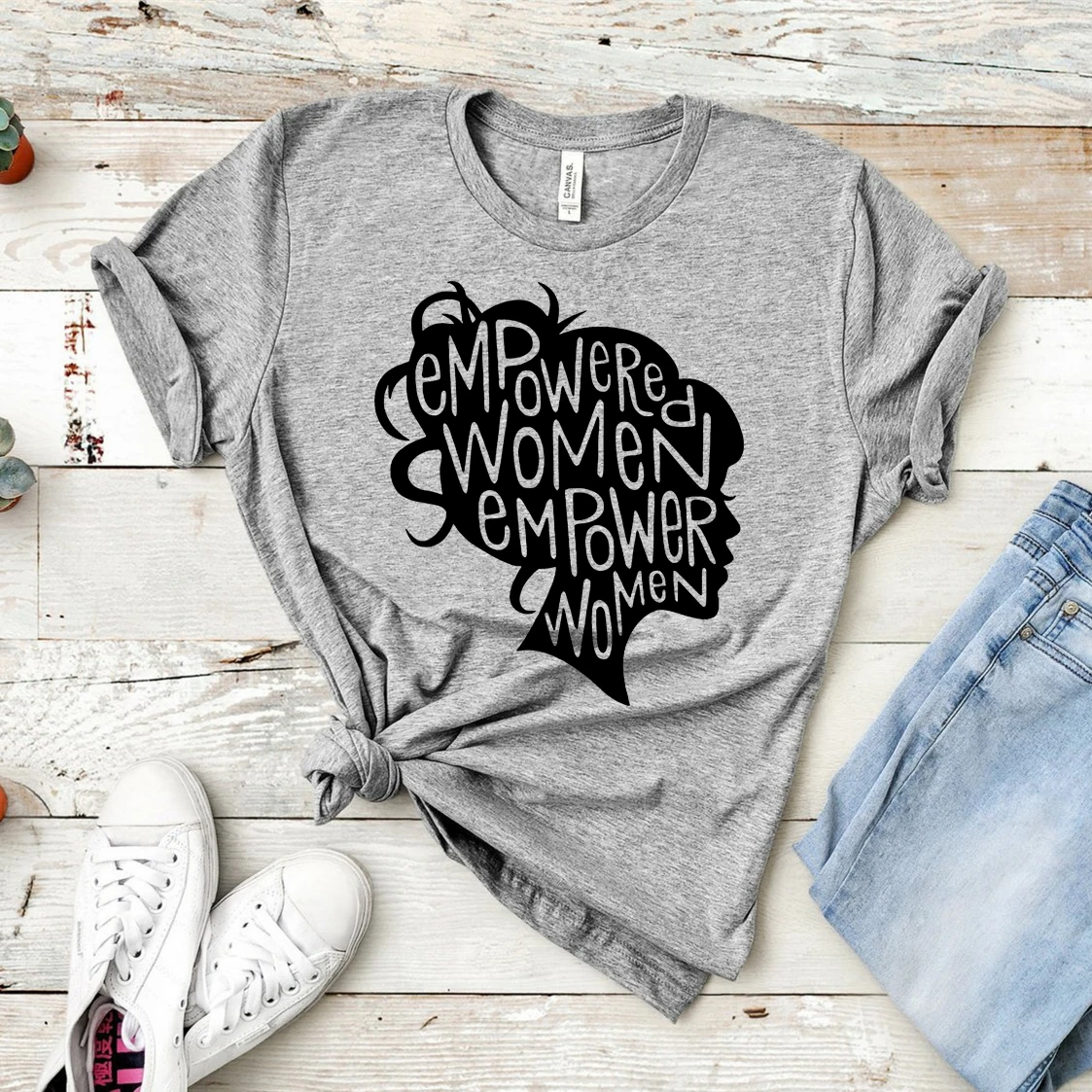 2020 Empowered Women Empower Women Shirt Cool Feminist Shirts Feminism Tee Girl Power Graphic T-Shirt