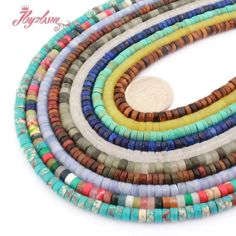 

Каменные бусины-разделители Heishi Abacus 2x4 мм, свободные бусины для «сделай сам», аксессуары для женщин, мужчин, ожерелье, браслеты, шармы, изготовление ювелирных изделий 15 дюймов