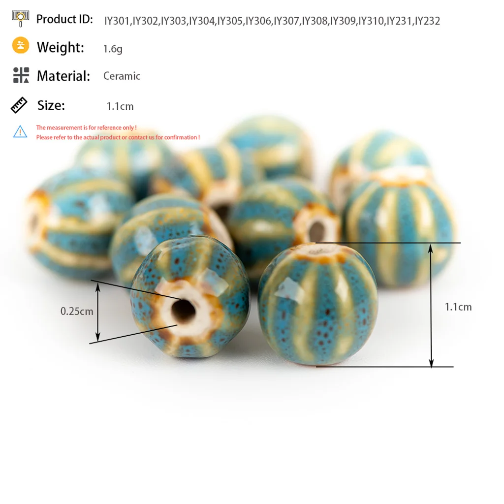 11# 20pcs Porcelain Beads DIY Ceramic Beads For Earrings Porcelain Bead For Jewelry Making #IY301