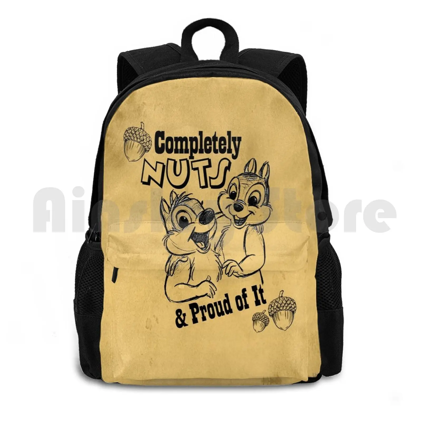 Completely Nuts And Proud Of It Outdoor Hiking Backpack Riding Climbing Sports Bag Chip And Dale Chip Dale Completely Nuts