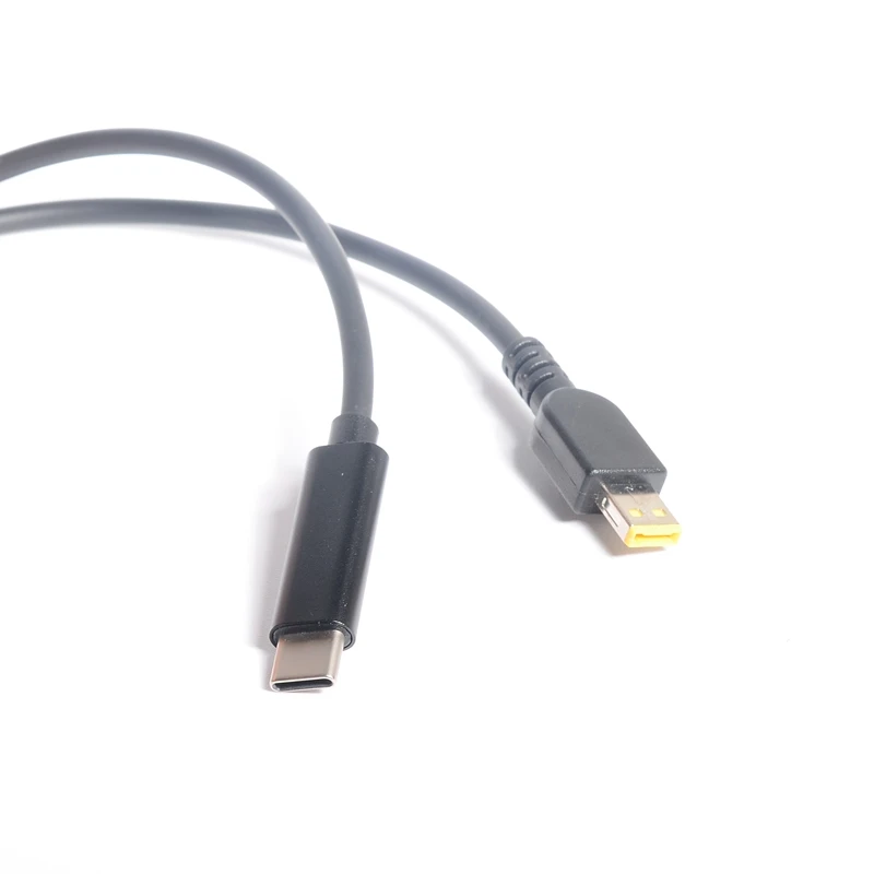 Cabo usb tipo c para notebook, cabo de carregamento 1.5m 65w para lenovo g40/g50/g440s/g500dthinkpad e4310/x230/t431/s3 series